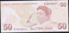 9.Emisyon 5.Tertip 50 Lira E132 493413 Çil