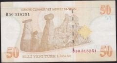 8.Emisyon 50 YTL B30 318251 Çok Temiz+