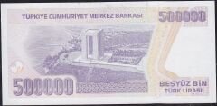 7.Emisyon 4.Tertip 500000 Lira J02 662712 Çil