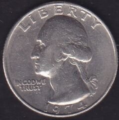 Amerika Çeyrek Dolar 1974