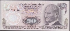 6.EMİSYON 1.TERTİP 50 LİRA H56 574146 ÇİLALTI ÇİL
