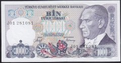 7.EMİSYON 2.TERTİP 1000 LİRA J01 281081 ÇİLALTI ÇİL