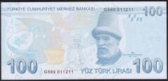 9.Emisyon 5.Tertip 100 Lira G569 011211 Çilaltı Çil