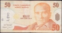 8.Emisyon 50 YTL B35 747930 Çok Temiz