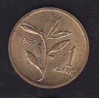 1962 Yılı 1 Kuruş
