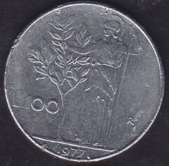İtalya 100 Liret 1977