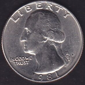 Amerika Çeyrek Dolar 1981 P