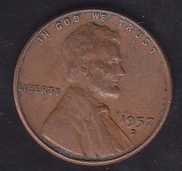 Amerika 1 Cent 1957 D