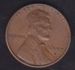 Amerika 1 Cent 1957 D