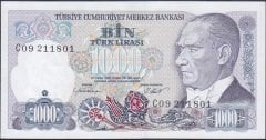 7.Emisyon 1.Tertip 1000 Lira C09 211801 Çil