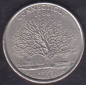 Amerika Çeyrek Dolar 1999 Hatıra Connecticut
