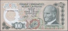 6.Emisyon 2.Tertip 100 Lira F40 344279 Çilaltı
