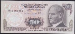 6.EMİSYON 1.TERTİP 50 LİRA H51 686362 ÇİLALTI ÇİL