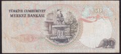 6.EMİSYON 1.TERTİP 50 LİRA H36 368288 ÇOK TEMİZ eski para