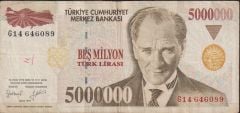 7.Emisyon 5 000 000 Lira G14 646089 Çok Temiz