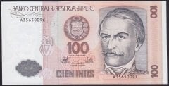Peru 100 Intis 1987 Çil Pick 133