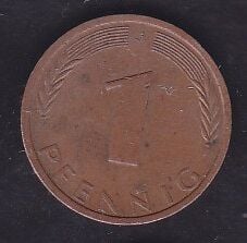 Almanya 1 Pfennig 1976 J