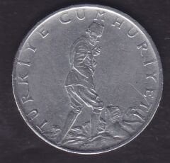 1976 Yılı 2.5 Lira TC lerden Biri Ters Diğeri Düz - Erör