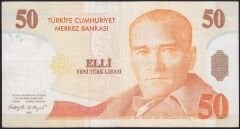 8.Emisyon 50 YTL B36 365694 Çok Temiz+