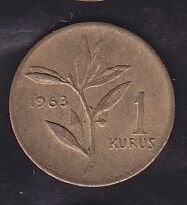 1963 Yılı 1 Kuruş