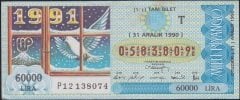 1990 31 Aralık Tam Bilet - T Serisi