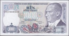 7.Emisyon 1.Tertip 1000 Lira C03 848823 Çil