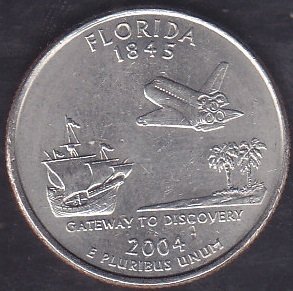 Amerika Çeyrek Dolar 2004 Hatıra Florida