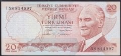 6.EMİSYON 4.TERTİP 20 LİRA I58 814997 ÇİLALTI ÇİL