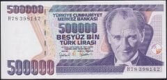 7.Emisyon 4.Tertip 500000 Lira H78 398142 Çilaltı Çil