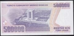 7.Emisyon 4.Tertip 500000 Lira H78 398142 Çilaltı Çil