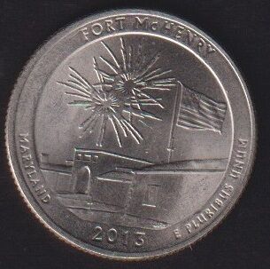 Amerika Çeyrek Dolar 2013 D Hatıra Fort McHenry Ulusal Anıt Bölgesi