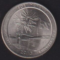 Amerika Çeyrek Dolar 2013 D Hatıra Fort McHenry Ulusal Anıt Bölgesi