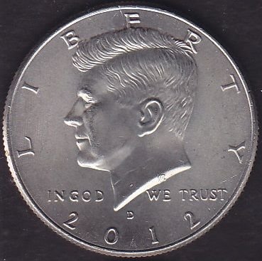 Amerika Yarım Dolar 2012 D Çil