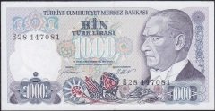 7.Emisyon 1.Tertip 1000 Lira B28 447081 Çilaltı Çil