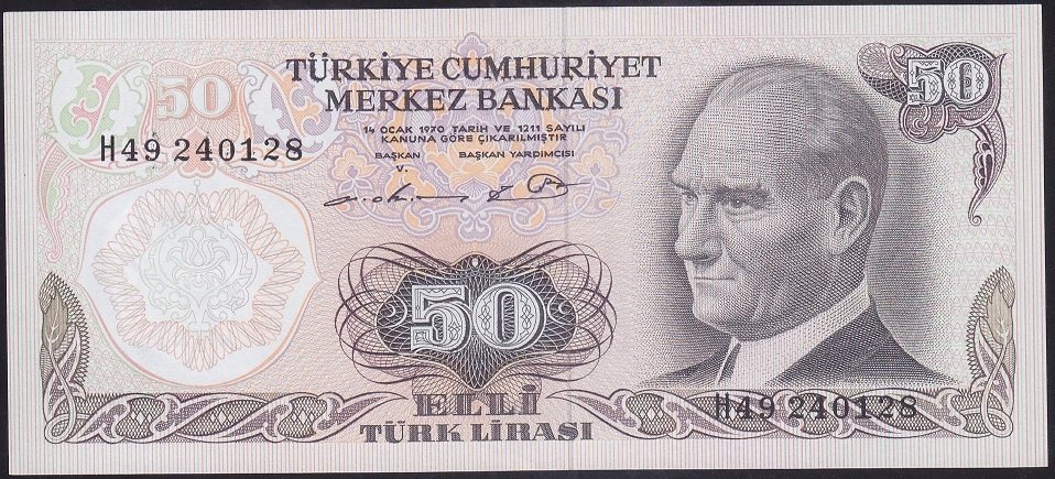 6.EMİSYON 1.TERTİP 50 LİRA H49 240128 ÇİLALTI ÇİL