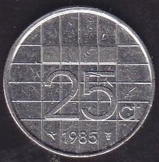 Hollanda 25 Cent 1985