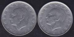 1969 Yılı 1 Lira (Ters Düz Takım)