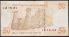 8.Emisyon 50 YTL B41 924621 Çok Temiz