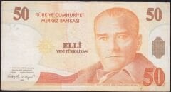 8.Emisyon 50 YTL B41 924621 Çok Temiz