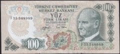6.Emisyon 2.Tertip 100 Lira F35 548989 Çok Temiz+