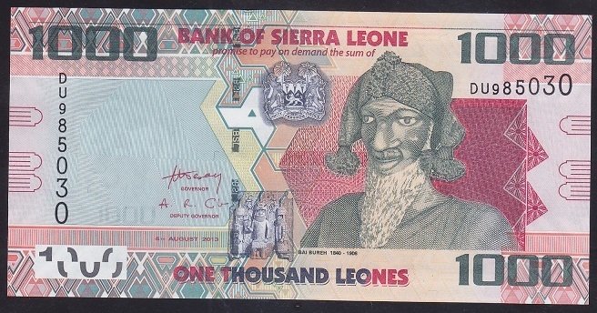 Sierra Leone 1000 Leones 2013 ÇİL Pick 30b