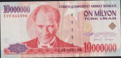 7.Emisyon 10 000 000 Lira E27 852296 Çok Temiz+