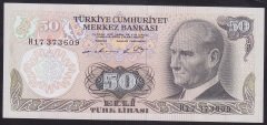 6.EMİSYON 1.TERTİP 50 LİRA H17 373609 ÇİL
