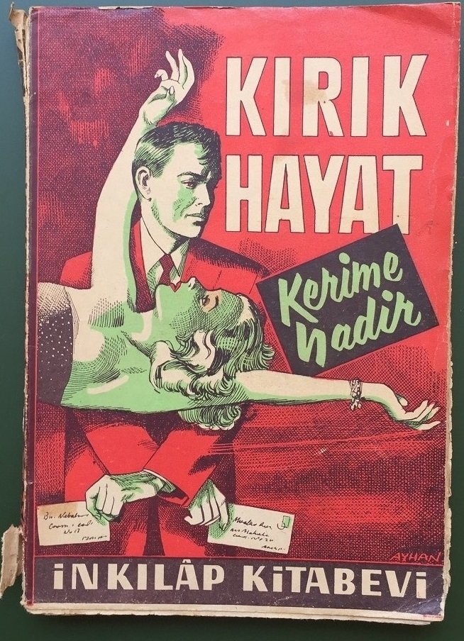 KIRIK HAYAT- KERİME NADİR-ÇİZİM KAPAK-İNKLAP 1960