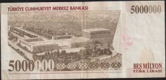 7.Emisyon 5 000 000 Lira G09 532751 Çok Temiz+