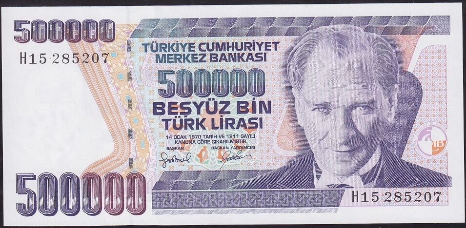 7.Emisyon 4.Tertip 500.000 Lira H15 285207 Çilaltı Çil