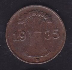 Almanya 1 Pfennig 1935 D