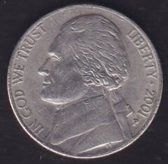 Amerika 5 Cent 2001 P