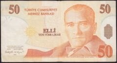 8.Emisyon 50 YTL B43 024943 Çok Temiz