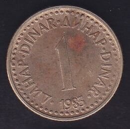 Yugoslavya 1 Dinar 1983